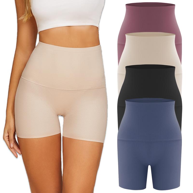 Seamless High Waisted Stretch Underwear（4 Pack）
